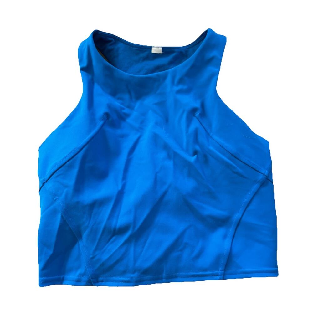 Lululemon Women's Sports Bra blue Bright Workout Top Sz 4